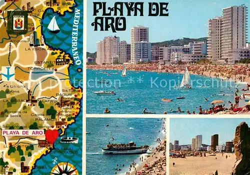 AK / Ansichtskarte Playa_de_Aro_Cataluna Stand Lageplan  Playa_de_Aro_Cataluna