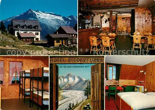 AK / Ansichtskarte Riederalp Hotel Restaurant Riederfurka Riederalp