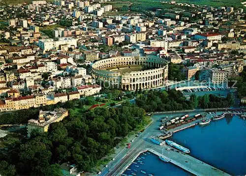 AK / Ansichtskarte Pula_Kroatien Amphitheater Fliegeraufnahme 