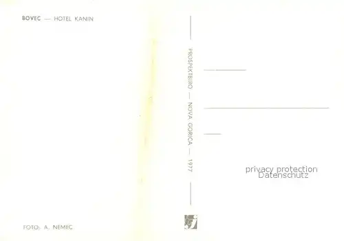 AK / Ansichtskarte Bovec Hotel Kanin Bovec