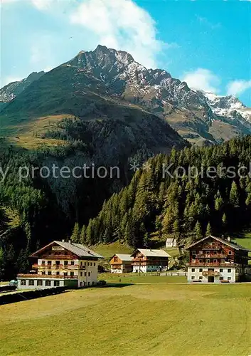 AK / Ansichtskarte Kals_Grossglockner Gasthof Taurer gegen Kendlspitze Hohe Tauern Kals Grossglockner