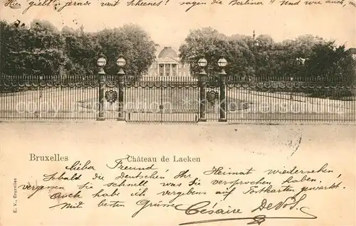 AK / Ansichtskarte Bruxelles_Bruessel Chateau de Laeken Bruxelles_Bruessel