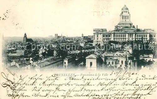 AK / Ansichtskarte Bruxelles_Bruessel Panorama de la ville Bruxelles_Bruessel