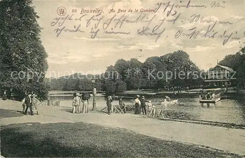 AK / Ansichtskarte Bruxelles_Bruessel Au Bois de la Cambre Bruxelles_Bruessel