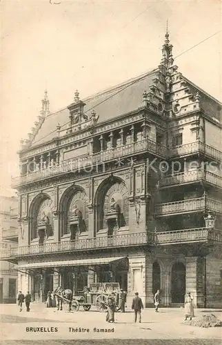 AK / Ansichtskarte Bruxelles_Bruessel Theatre flamand Bruxelles_Bruessel