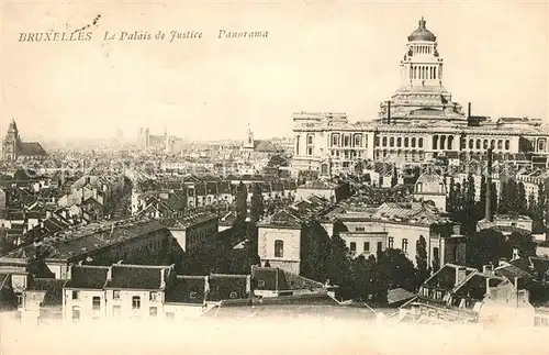 AK / Ansichtskarte Bruxelles_Bruessel Panorama de la ville Palais de Justice Bruxelles_Bruessel