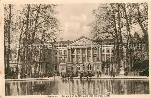 AK / Ansichtskarte Bruxelles_Bruessel Parc et Chambre des Representants Bruxelles_Bruessel