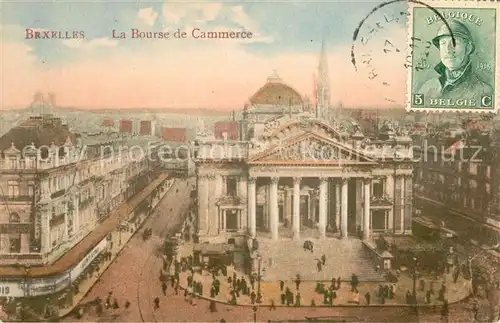 AK / Ansichtskarte Bruxelles_Bruessel La Bourse de Cammerce Boerse Bruxelles_Bruessel