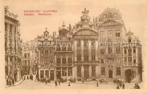 AK / Ansichtskarte Bruxelles_Bruessel Grande Place Marktplatz Historische Gebaeude Bruxelles_Bruessel