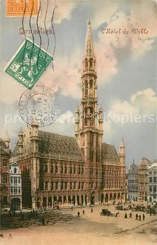 AK / Ansichtskarte Bruxelles_Bruessel Hotel de Ville Bruxelles_Bruessel