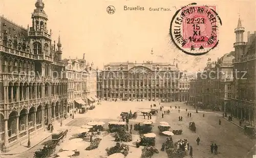 AK / Ansichtskarte Bruxelles_Bruessel Grand Place Serie 1 No. 29 Bruxelles_Bruessel