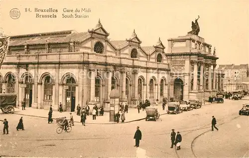 AK / Ansichtskarte Bruxelles_Bruessel Gare du Midi Bahnhof Bruxelles_Bruessel
