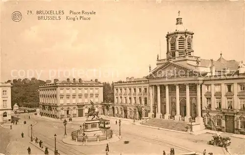 AK / Ansichtskarte Bruxelles_Bruessel Place Royale Monument Bruxelles_Bruessel