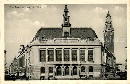 AK / Ansichtskarte Charleroi_Hainaut_Wallonie Hotel de Ville Rathaus Charleroi_Hainaut