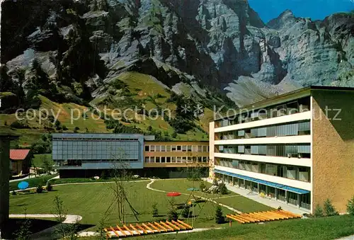 AK / Ansichtskarte Leukerbad Rheumaklinik Gemmipass Leukerbad