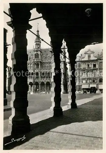 AK / Ansichtskarte Bruxelles_Bruessel Grande Place Marktplatz Arkaden Bruxelles_Bruessel