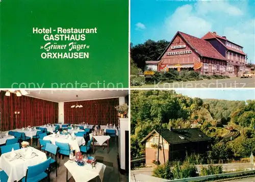 AK / Ansichtskarte Orxhausen Hotel Restaurant Gasthaus Gruener Jaeger Orxhausen