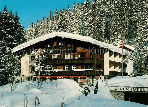 AK / Ansichtskarte Gargellen_Vorarlberg Alpenhotel Heimspitze im Montafon Winterlandschaft Gargellen_Vorarlberg