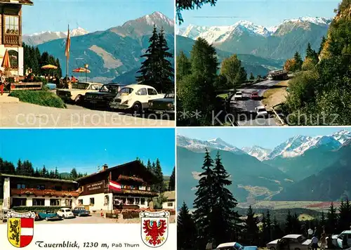AK / Ansichtskarte Mittersill_Oberpinzgau Restaurant Pension Tauernblick Pass Thurn Alpenpanorama Mittersill Oberpinzgau