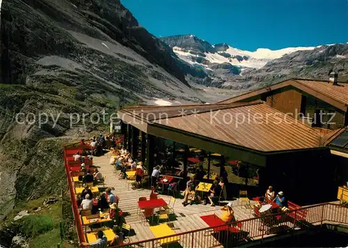 AK / Ansichtskarte Leukerbad Panoramarestaurant Wildstrubel Gemmipass Berner Alpen Leukerbad