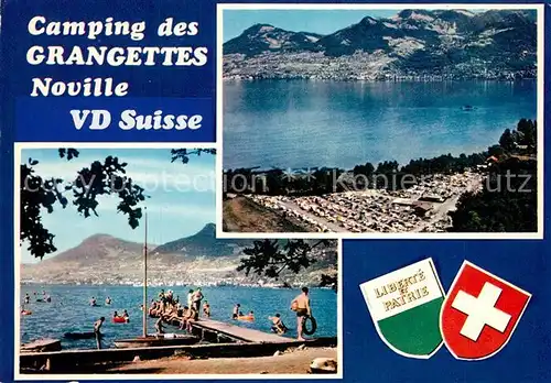 AK / Ansichtskarte Noville_Aigle Camping des Grangettes Lac Leman Genfersee Noville_Aigle