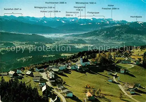 AK / Ansichtskarte Sulzberg_Vorarlberg Panorama Bregenzerwald Alpen Fliegeraufnahme Sulzberg Vorarlberg