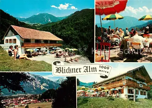 AK / Ansichtskarte Ruhpolding Blickner Alm Berggasthof Alpenpanorama Ruhpolding