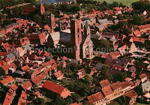 AK / Ansichtskarte Ribe Stadtzentrum Domkirche Fliegeraufnahme Ribe