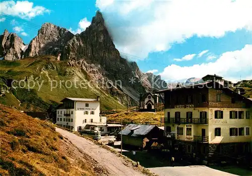 AK / Ansichtskarte Passo_Rolle Rifugio verso il Cimone Dolomiti Rollepass Berghaus Dolomiten Passo_Rolle