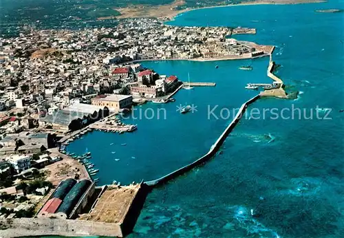 AK / Ansichtskarte Chania_Insel_Kreta Fliegeraufnahme Chania_Insel_Kreta
