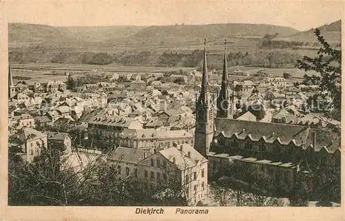 AK / Ansichtskarte Diekirch Panorama mit Kirche Diekirch