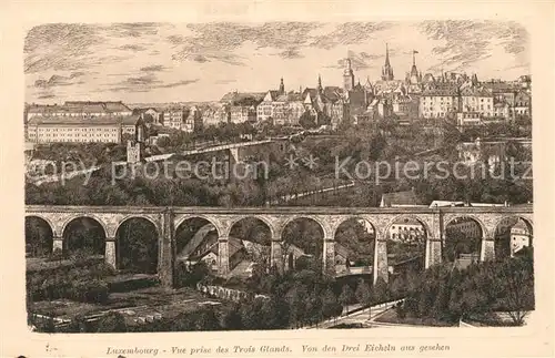 AK / Ansichtskarte Luxembourg_Luxemburg Vue prise des Trois Glands Luxembourg Luxemburg
