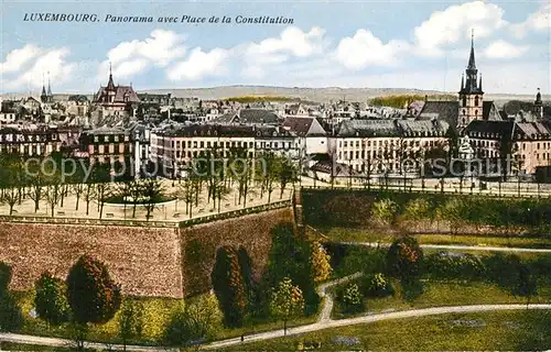 AK / Ansichtskarte Luxembourg_Luxemburg avec Place de la Constitution Luxembourg Luxemburg
