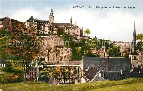 AK / Ansichtskarte Luxembourg_Luxemburg Vue prise du Plateau du Rham Luxembourg Luxemburg