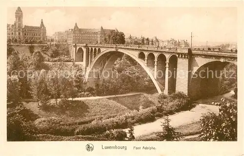AK / Ansichtskarte Luxembourg_Luxemburg Pont Adolphe Luxembourg Luxemburg