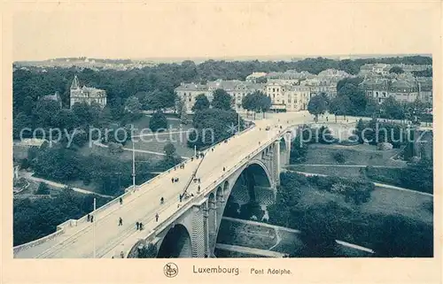 AK / Ansichtskarte Luxembourg_Luxemburg pont Adolpe Luxembourg Luxemburg