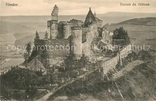 AK / Ansichtskarte Vianden Ruienes du Chateau Vianden