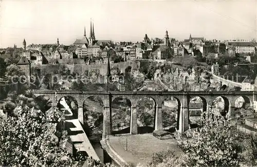 AK / Ansichtskarte Luxembourg_Luxemburg mit Viadukt Luxembourg Luxemburg