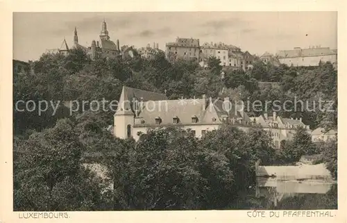 AK / Ansichtskarte Luxembourg_Luxemburg Cote du Pfaffenthal Luxembourg Luxemburg
