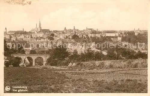AK / Ansichtskarte Luxembourg_Luxemburg Vue generale Luxembourg Luxemburg
