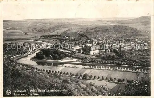 AK / Ansichtskarte Echternach Fliegeraufnahme Petite Suisse Luxembourgeoise Echternach