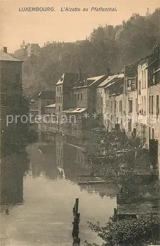 AK / Ansichtskarte Luxembourg_Luxemburg Alzette au Pfaffenthal Luxembourg Luxemburg