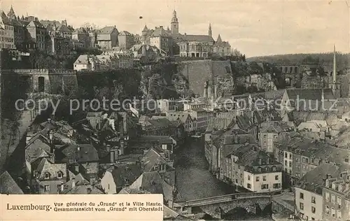 AK / Ansichtskarte Luxembourg_Luxemburg Grund et la Ville Haute  Luxembourg Luxemburg