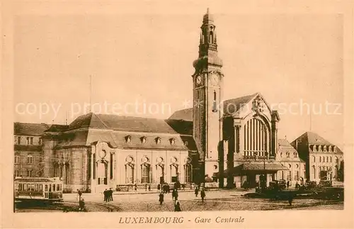 AK / Ansichtskarte Luxembourg_Luxemburg Gare Centrale Luxembourg Luxemburg