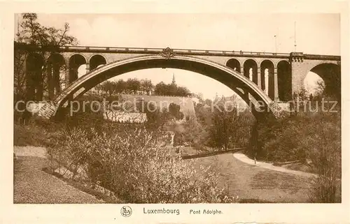 AK / Ansichtskarte Luxembourg_Luxemburg Pont Adolphe Luxembourg Luxemburg