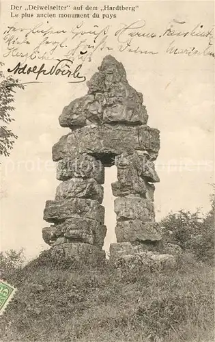 AK / Ansichtskarte Luxembourg_Luxemburg Deiwelselter auf dem Hardtberg Luxembourg Luxemburg