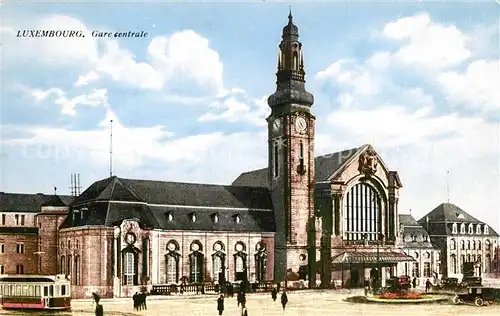AK / Ansichtskarte Luxembourg_Luxemburg Gare centrale Luxembourg Luxemburg