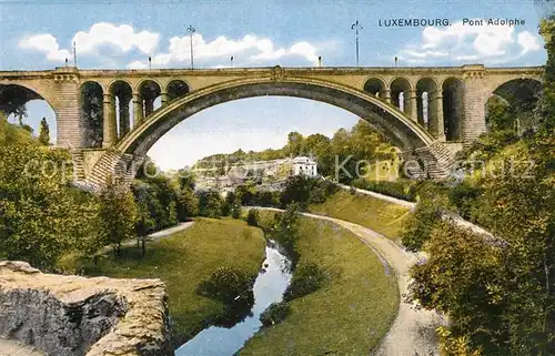 AK / Ansichtskarte Luxembourg_Luxemburg Pont Adolphe Luxembourg Luxemburg