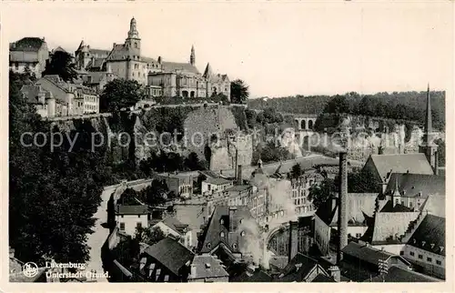 AK / Ansichtskarte Luxembourg_Luxemburg Unterstadt Grund Luxembourg Luxemburg