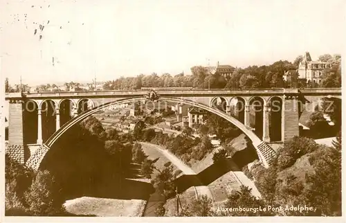 AK / Ansichtskarte Luxembourg_Luxemburg Le Pont Adolphe Luxembourg Luxemburg